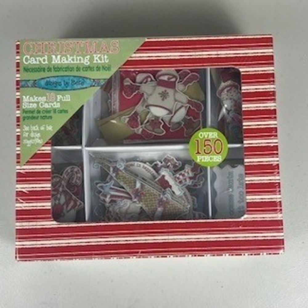 Designs by Leere Christmas Card‎ Making Kit 18 Count 150+ Pieces Snowman Santa